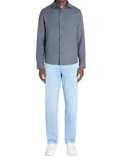 Celio Chemise regular fil chinés slubbés 100% coton -^Homme Chemises
