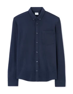 Celio Chemise regular jersey piqué - marine^Homme Chemises