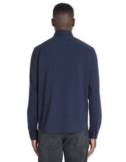 Celio Chemise regular jersey piqué - marine^Homme Chemises