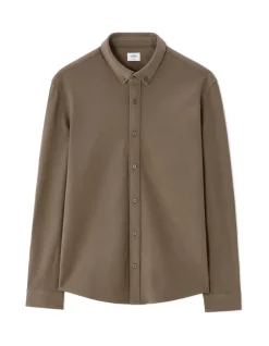 Celio Chemise regular jersey piqué - marron^Homme Chemises