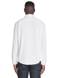 Celio Chemise regular maille gaufré stretch -^Homme Chemises|Chemises Blanches