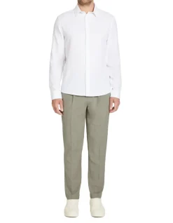 Celio Chemise regular nid d'abeille 100% coton -^Homme Chemises|Chemises Blanches