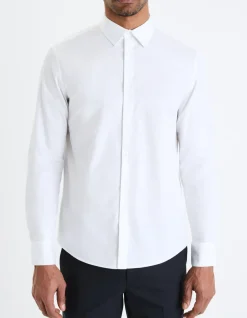 Celio Chemise regular popeline 100% coton -^Homme Chemises|Chemises Habillées