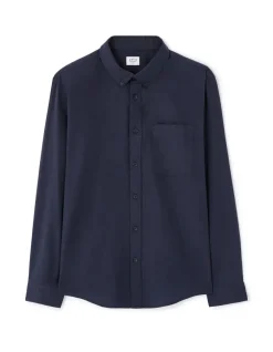 Celio Chemise regular slub 100% coton - marine^Homme Chemises