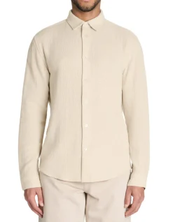 Celio Chemise regular slubbée 100% coton -^Homme Chemises