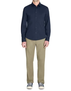 Celio Chemise slim à col français stretch - marine^Homme Chemises