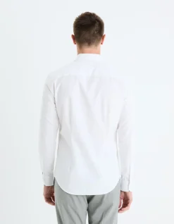 Celio Chemise slim 100% coton popeline -^Homme Chemises|Chemises Habillées