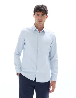 Celio Chemise slim dobby 100% coton -^Homme Chemises