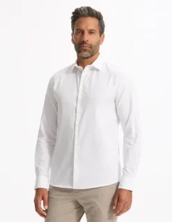 Celio Chemise slim en oxford royal -^Homme Chemises|Chemises Habillées