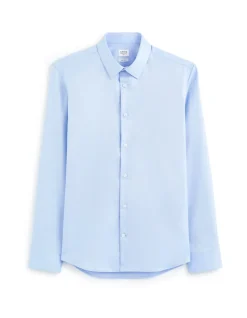 Celio Chemise slim en oxford royal -^Homme Chemises|Chemises Habillées