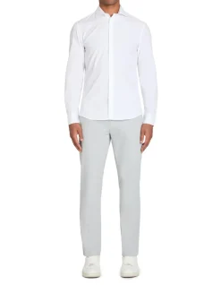 Celio Chemise slim unie en coton -^Homme Chemises|Chemises Habillées