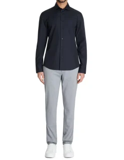 Celio Chemise slim unie en coton -^Homme Chemises|Chemises Habillées