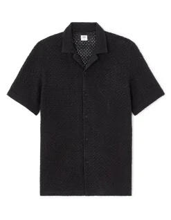 Celio Chemisette en crochet 100% coton -^Homme Chemises Manches Courtes|Chemises