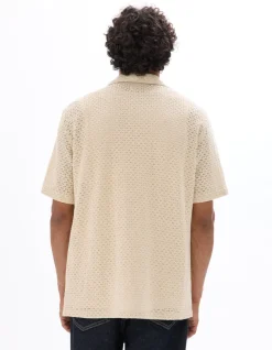 Celio Chemisette en crochet 100% coton -^Homme Chemises Manches Courtes|Chemises