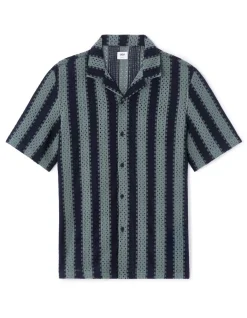 Celio Chemisette en crochet en coton mélangé -^Homme Chemises Manches Courtes|Chemises