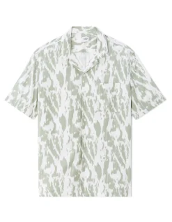 Celio Chemisette imprimé camouflage - vert^Homme Chemises Manches Courtes|Chemises