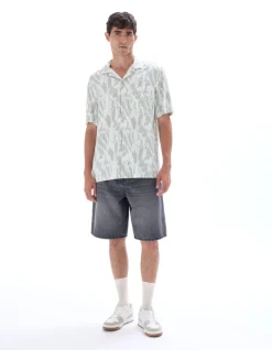 Celio Chemisette imprimé camouflage - vert^Homme Chemises Manches Courtes|Chemises