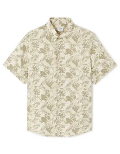 Celio Chemisette imprimé palmier 100% viscose -^Homme Chemises Manches Courtes|Chemises
