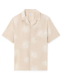 Celio Chemisette imprimé soleil 100% viscose -^Homme Chemises Manches Courtes|Chemises