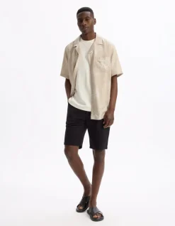 Celio Chemisette imprimé soleil 100% viscose -^Homme Chemises Manches Courtes|Chemises