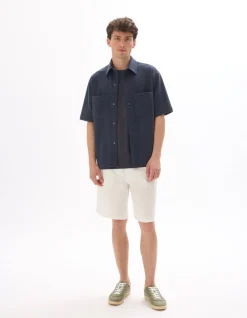 Celio Chemisette large - marine^Homme Chemises Manches Courtes|Chemises