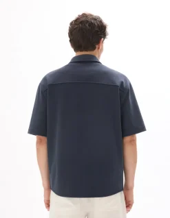 Celio Chemisette large - marine^Homme Chemises Manches Courtes|Chemises