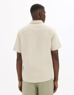 Celio Chemisette regular 100% lin -^Homme Chemises Manches Courtes|Chemises