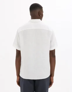 Celio Chemisette regular 100% lin -^Homme Chemises Manches Courtes|Chemises