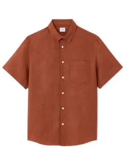 Celio Chemisette regular 100% lin -^Homme Chemises Manches Courtes|Chemises