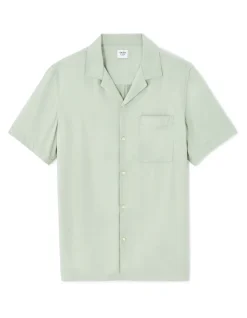 Celio Chemisette regular 100% viscose - kaki^Homme Chemises Manches Courtes|Chemises