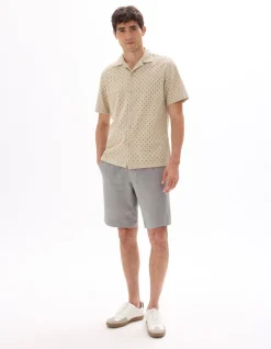Celio Chemisette regular broderie anglaise 100% coton -^Homme Chemises Manches Courtes|Chemises
