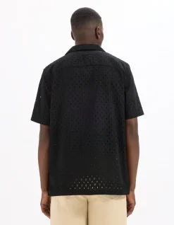 Celio Chemisette regular broderie anglaise 100% coton -^Homme Chemises Manches Courtes|Chemises