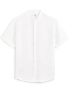Celio Chemisette regular col mao 100% lin -^Homme Chemises Manches Courtes|Chemises