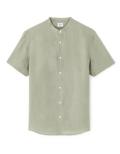 Celio Chemisette regular col mao 100% lin -^Homme Chemises Manches Courtes|Chemises