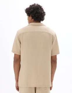 Celio Chemisette regular en gaze de coton -^Homme Chemises Manches Courtes|Chemises