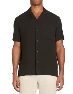 Celio Chemisette regular en gaze de coton -^Homme Chemises Manches Courtes|Chemises