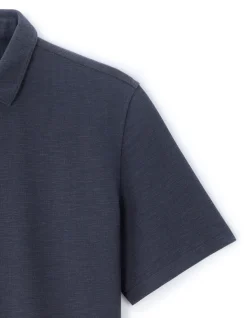 Celio Chemisette regular en jersey - marine^Homme Chemises Manches Courtes|Chemises