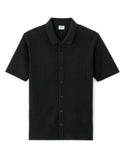 Celio Chemisette regular en maille ajouré -^Homme Chemises Manches Courtes|Chemises