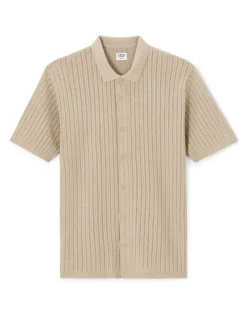 Celio Chemisette regular en maille ajouré -^Homme Chemises Manches Courtes|Chemises