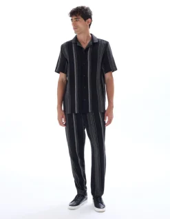 Celio Chemisette regular imprimé à rayures -^Homme Chemises Manches Courtes|Chemises