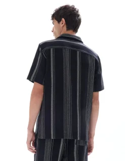 Celio Chemisette regular imprimé à rayures -^Homme Chemises Manches Courtes|Chemises