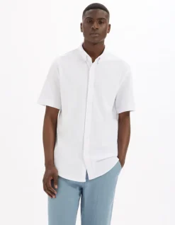 Celio Chemisette regular jersey piqué -^Homme Chemises Manches Courtes|Chemises