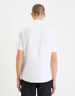 Celio Chemisette regular oxford 100% coton -^Homme Chemises Manches Courtes|Chemises