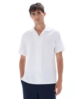Celio Chemisette regular slubbés 100% coton -^Homme Chemises Manches Courtes|Chemises
