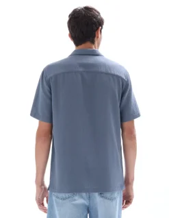 Celio Chemisette regular slubbés 100% coton - gris^Homme Chemises Manches Courtes|Chemises
