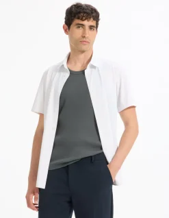 Celio Chemisette slim stretch -^Homme Chemises Manches Courtes|Chemises