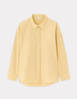 Celio Chemisier en coton - jaune^Femme Chemises & Blouses