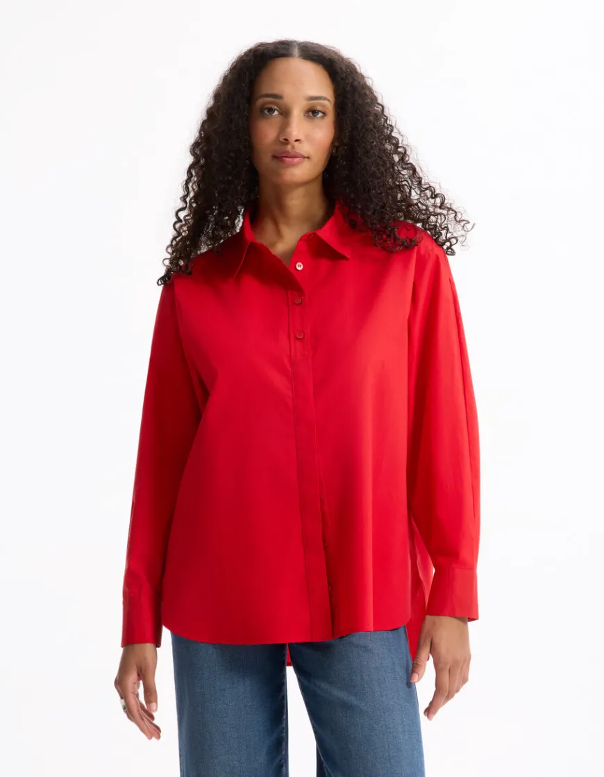 Celio Chemisier en coton -^Femme Les Meilleures Ventes|Chemises & Blouses