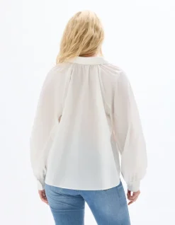 Celio Chemisier évasé - écru^Femme Chemises & Blouses