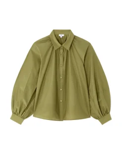 Celio Chemisier évasé - vert^Femme Chemises & Blouses